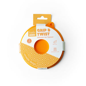 Krumbs Kitchen Grip & Twist Silicone Jar Opener Orange