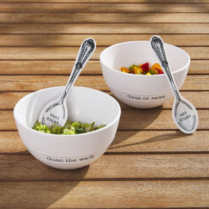 Mud Pie Melamine Salsa and Guacamole Bowls