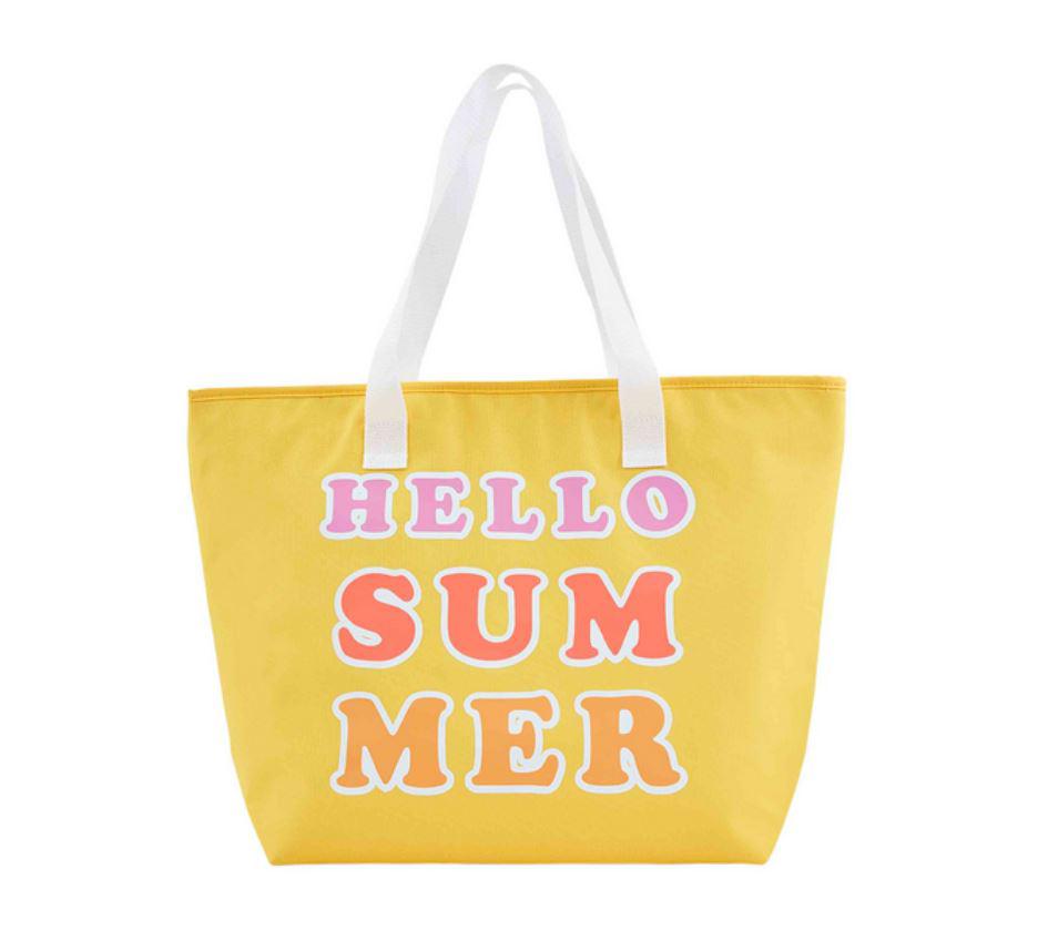 Mud Pie Hello Summer Cooler Tote Bag