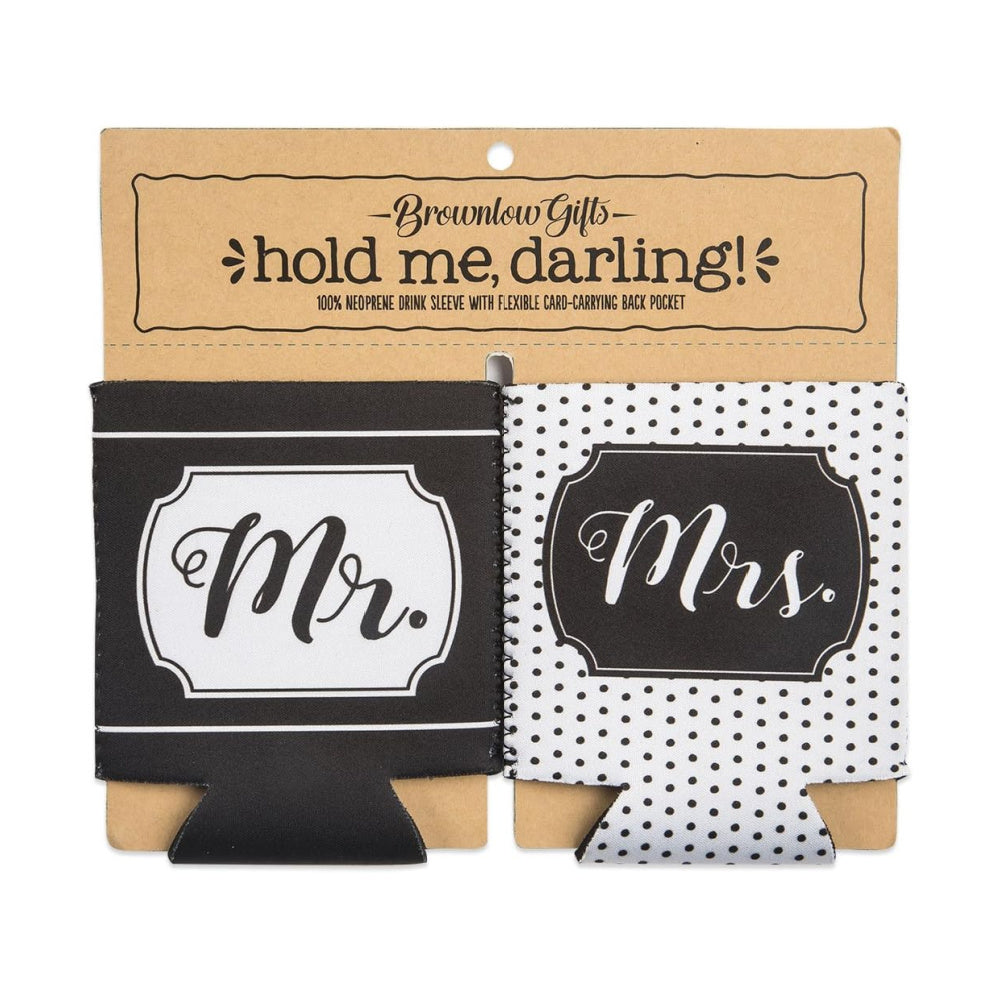 Mr. & Mrs. 2 pc Drink Sleeve with Pocket