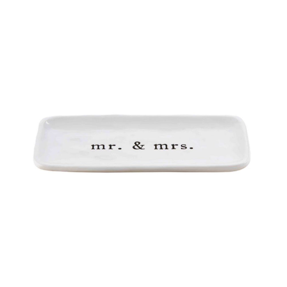 Mud Pie Mr. & Mrs. Ring Dish