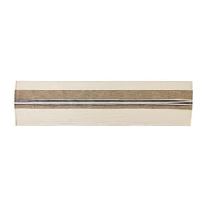 Mud Pie Cream & Khaki Stripe Table Runner