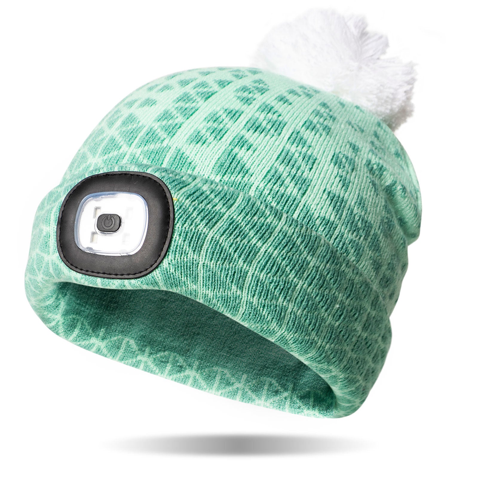 Night Owl Kid's Rechargeable LED Beanie Peppermint