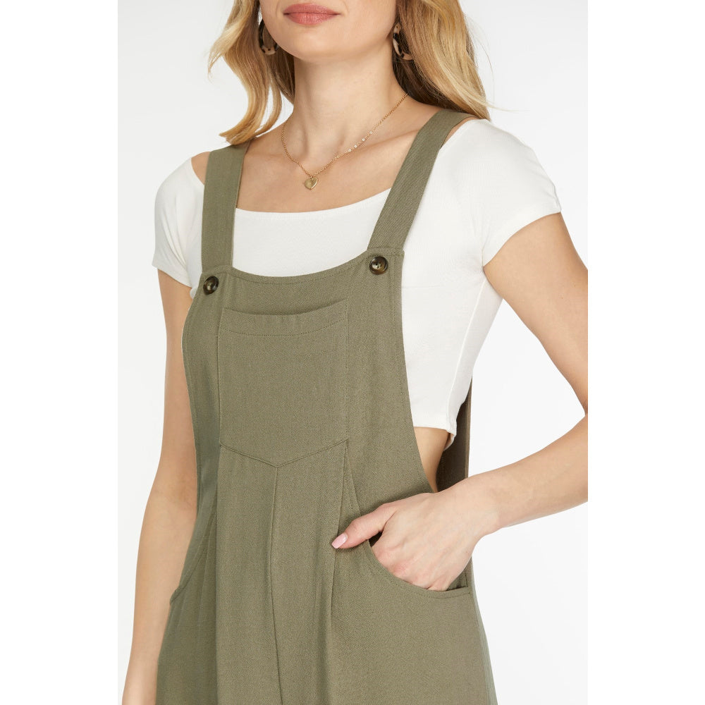 She & Sky Woven Overall Jumpsuit