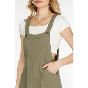 She & Sky Woven Overall Jumpsuit