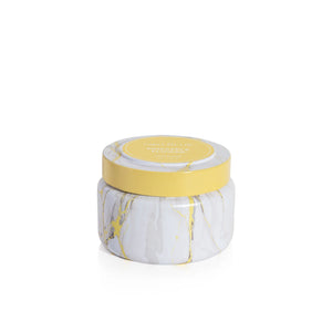 Capri Blue Modern Marble Printed Tin Candle - Pineapple Flower