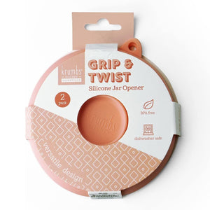 Krumbs Kitchen Grip & Twist Silicone Jar Opener Pink