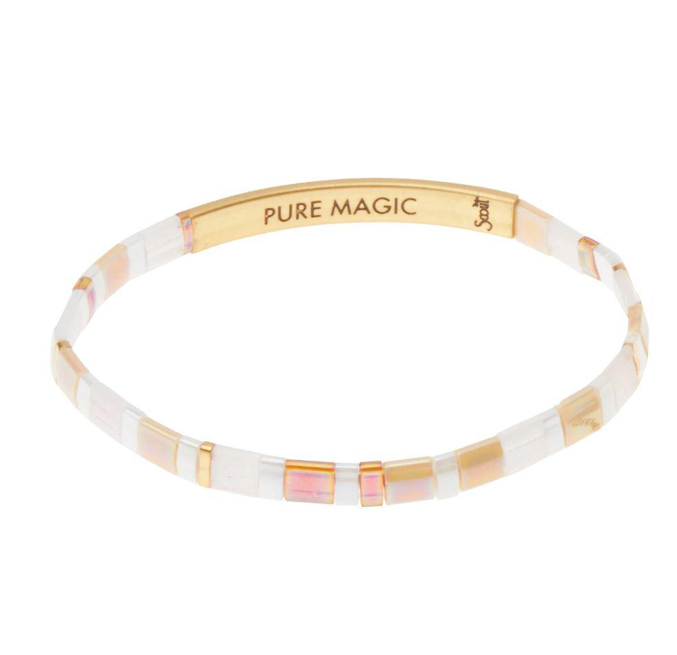 Scout Curated Wears Good Karma Miyuki Bracelet Pure Magic