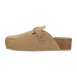 MIA Qwest Platform Clog - Tan Suede