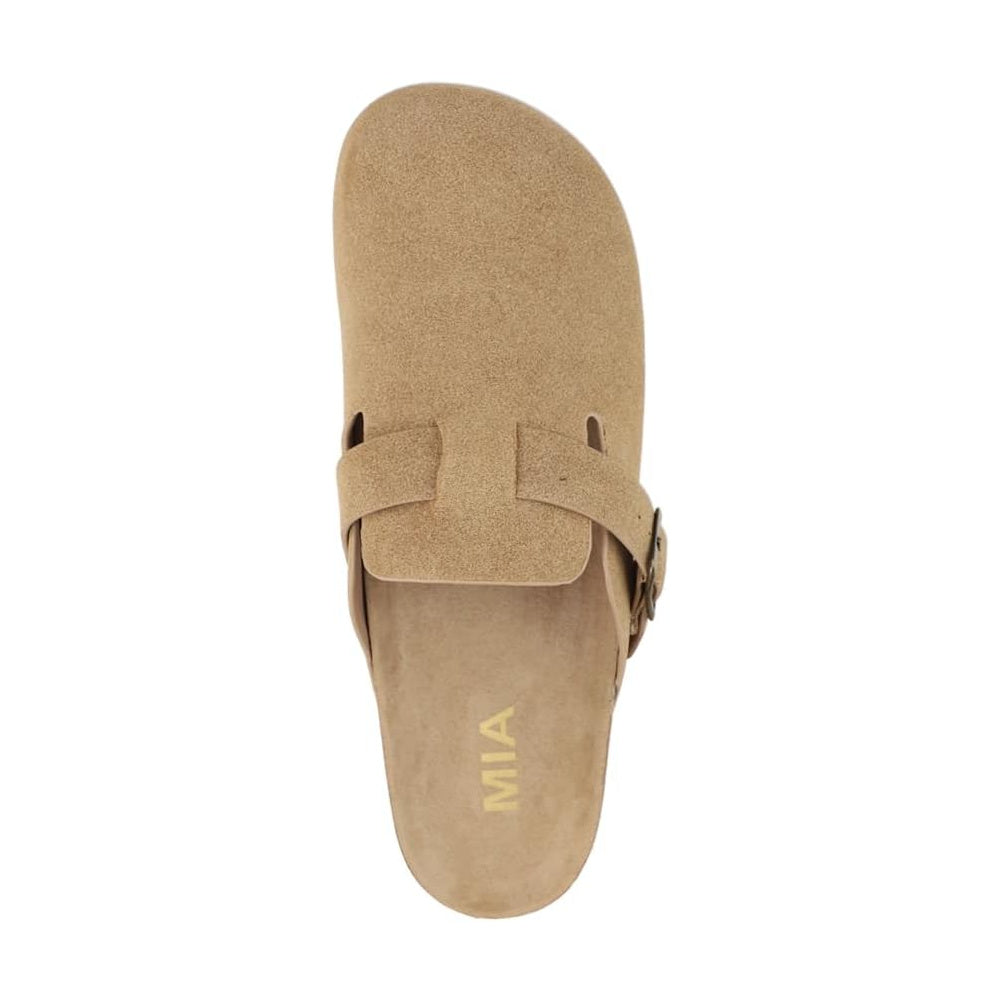 MIA Qwest Platform Clog - Tan Suede