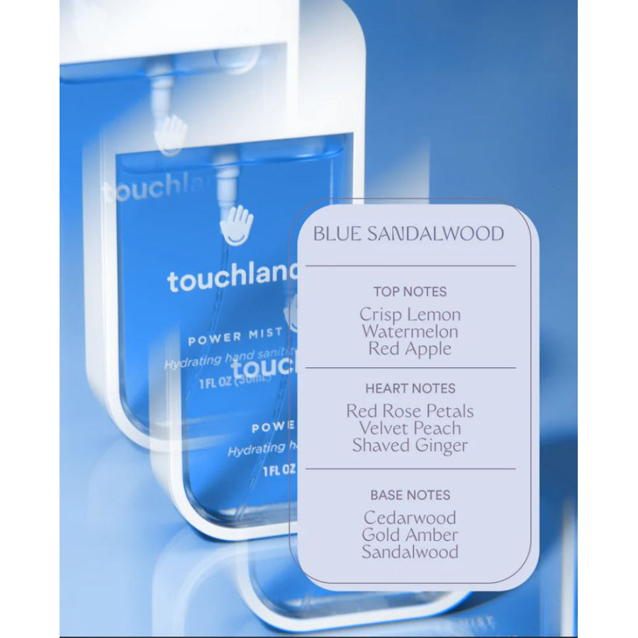 Touchland Power Mist Hydrating Hand Sanitizer Blue Sandalwood