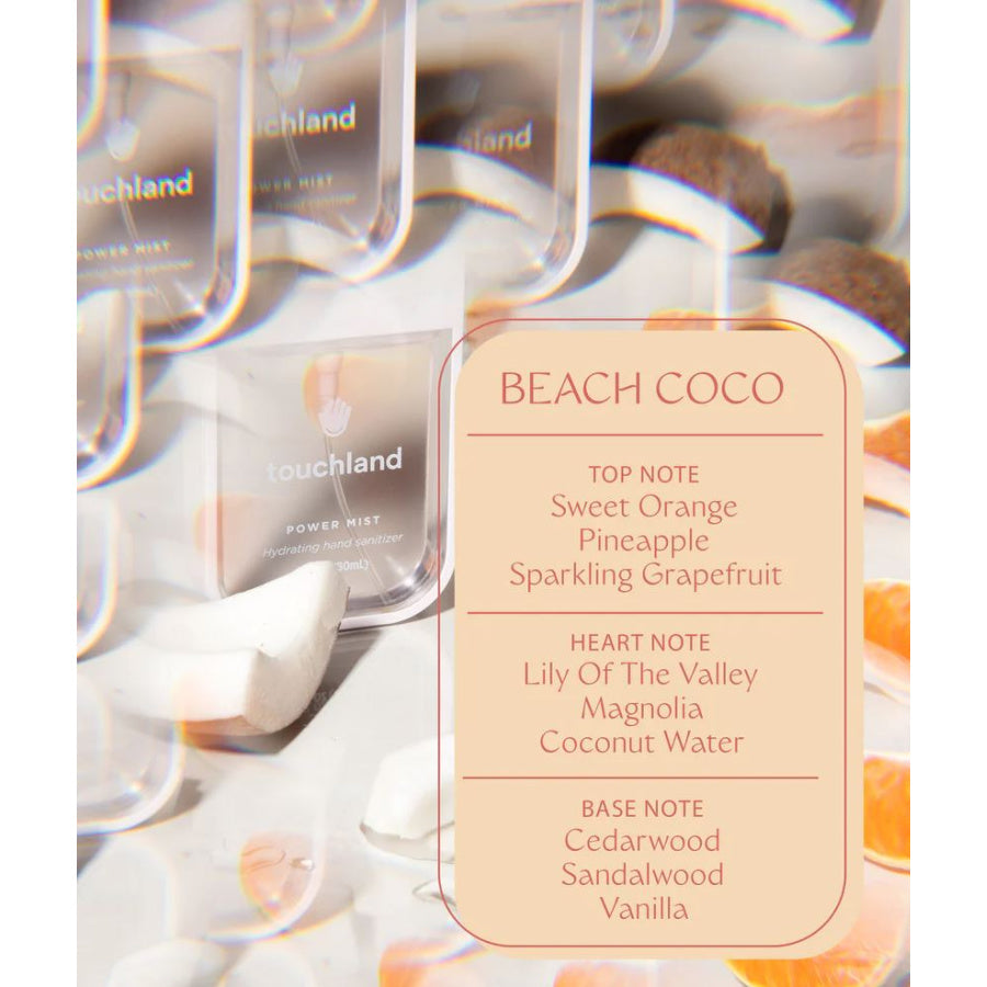 Touchland Power Mist Hydrating Hand Sanitizer Coco Beach