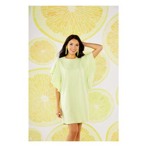 Mud Pie Tristan Ruffle Dress Lime