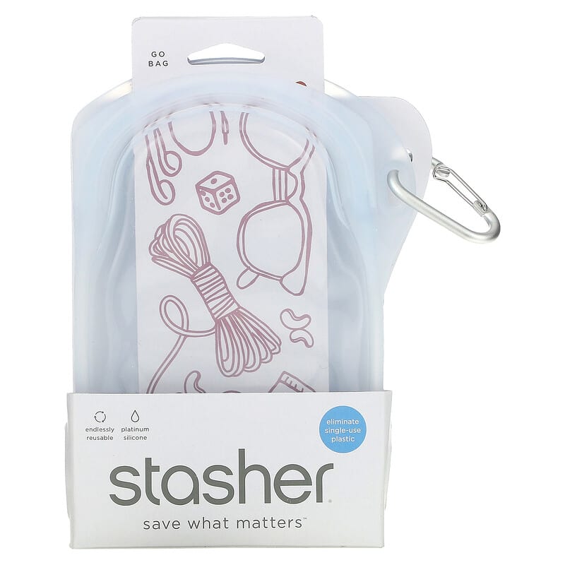 stasher go bag WATERFALL, reusable bag