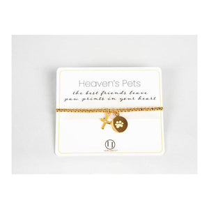 Laura Janelle Gold Cross Heaven's Pets Bracelet