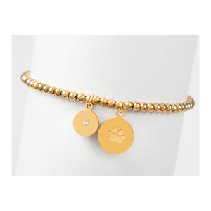 Laura Janelle Gold Charm Heaven's Pets Bracelet