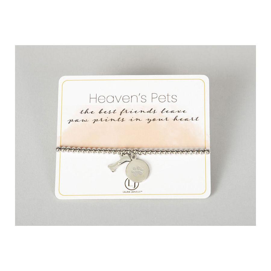 Laura Janelle Silver Bone Heaven's Pets Bracelet