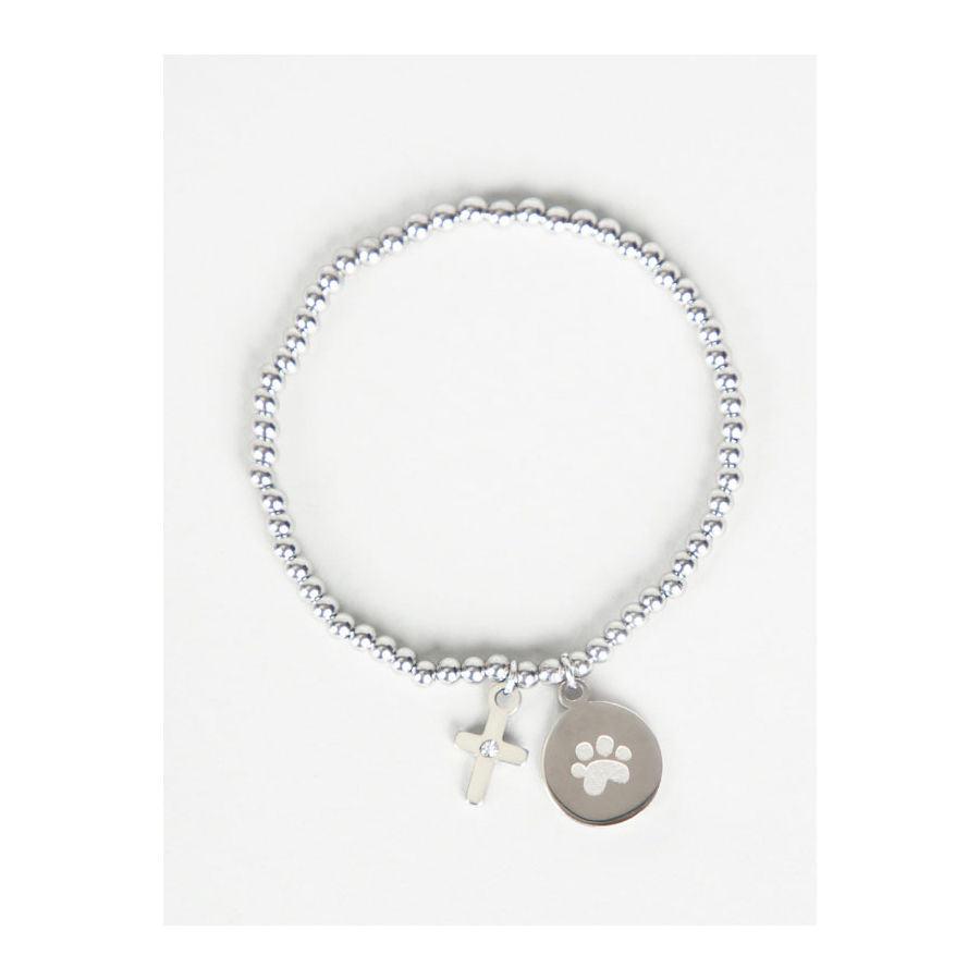 Laura Janelle Silver Cross Heaven's Pets Bracelet