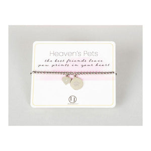 Laura Janelle Silver Heart Heaven's Pets Bracelet